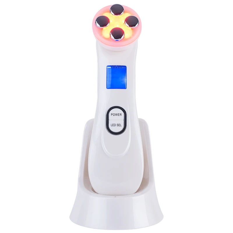 เครื่องนวดหน้าด้วยไมโครเคอร์เรนท์ การบำบัดด้วยคลื่นความถี่วิทยุบนใบหน้า การดูแลผิวหน้าเพื่อขจัดริ้วรอยและบำรุงผิว ใหม่