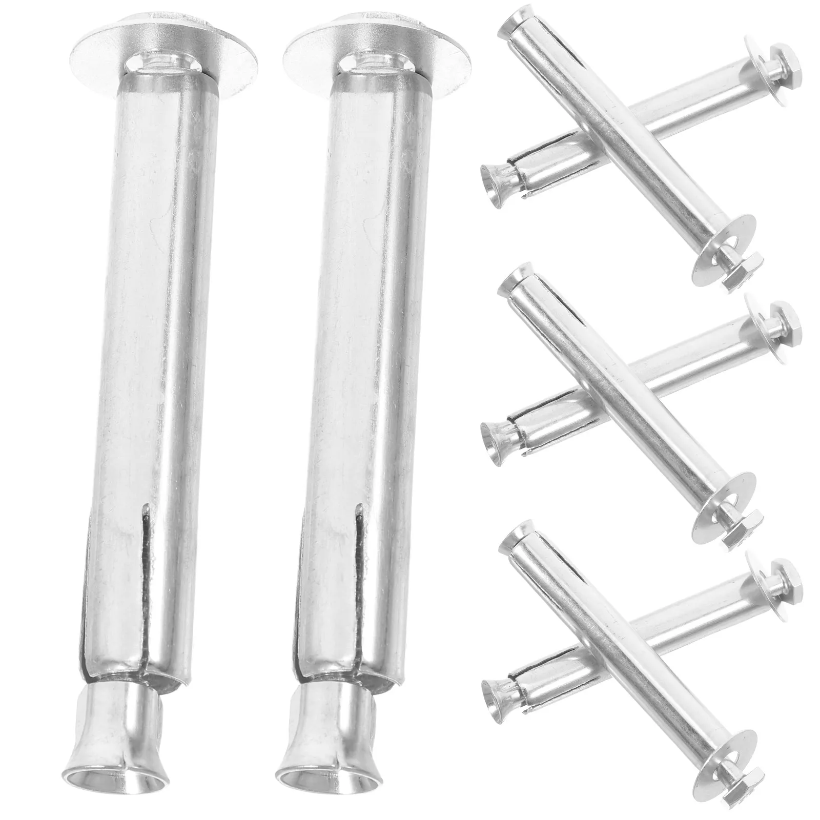 8Pcs Expansion Bolts for Speed Bumps Heavy Duty Rubber Steel Driveway Traffic Bump Vibration Damper Holder Noise Reduction