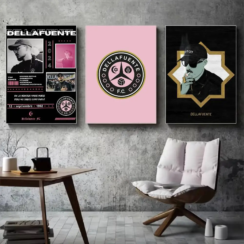 Dellafuente FC Poster for Living Room, Bedroom, Office, or Bar, Frameless, Indoor Use, Bedroom Wall Art.