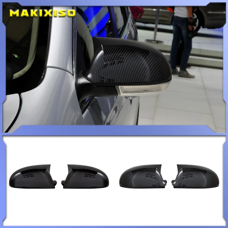 

Чехол для бокового зеркала летучая мышь для Golf 5 VW 2003-2009 GTI R32, автомобильные аксессуары, блестящее пианино, черная Настройка, автоспорт, летучая мышь, дизайн TSI TDI FSI