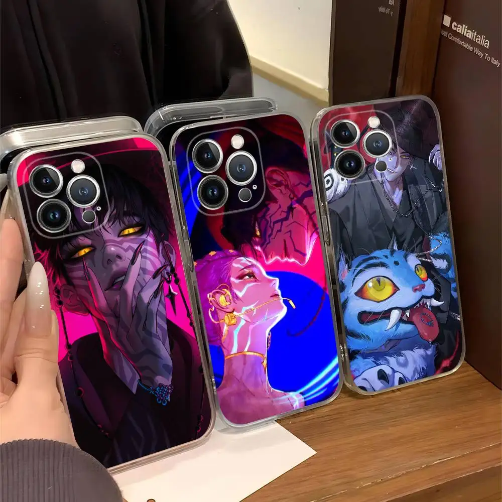 KPop Demon Hunters Jinu Phone Case for iPhone 17 16 15 8 7 6 6S Plus X SE XR XS 14 11 12 13 Mini Pro Max Mobile Case