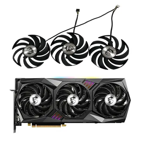 PLD09210S12HH,PLD09210B12HH,Video VGA Cooler Fan,For MSI RTX 3070 3080 3090 Ti GAMING X TRIO SUPRIM-X,GPU Graphics Card Cooling
