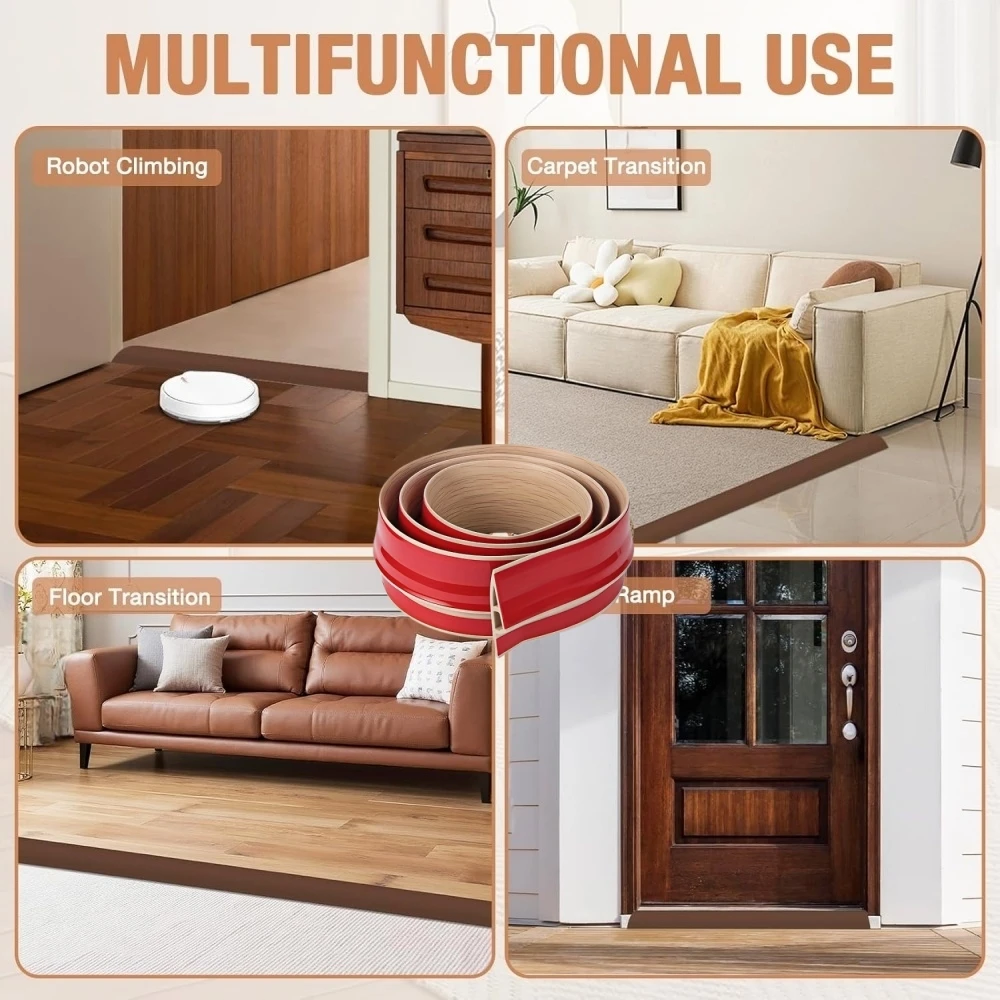 

1 шт., 1 м, 7 см X 2 см, переходная полоса для ковра до плитки, износостойкая самоклеящаяся окантовка, декоративная полоса, бытовой дверной проем, можно разрезать