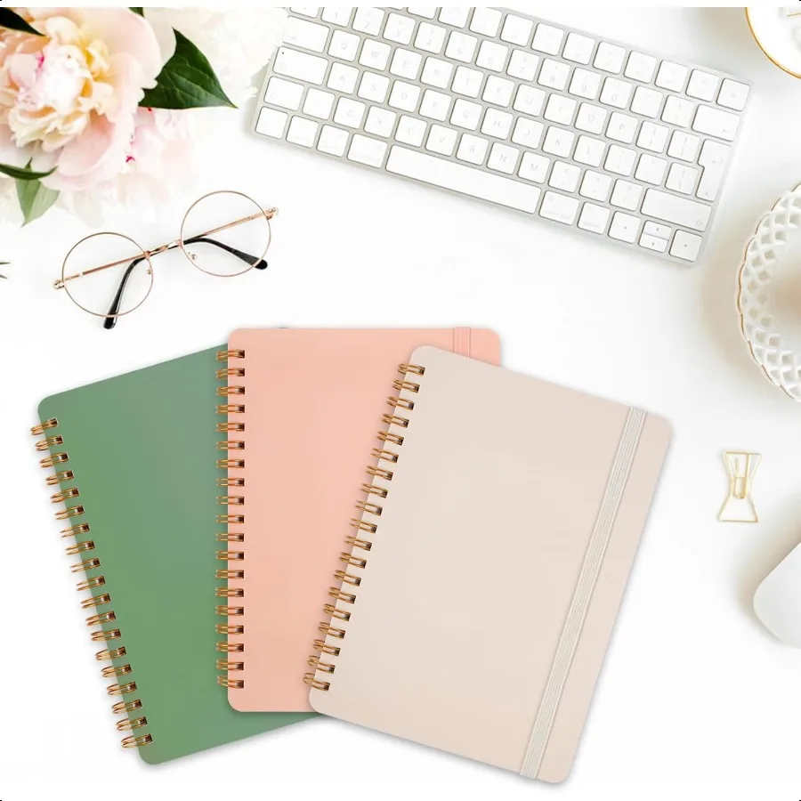 Quaderno a spirale piccolo da 3 pezzi Quaderni 5x7 per prendere appunti Quaderno a spirale Morandi Quaderno da lavoro Piccoli quaderni 5x7 con spirito