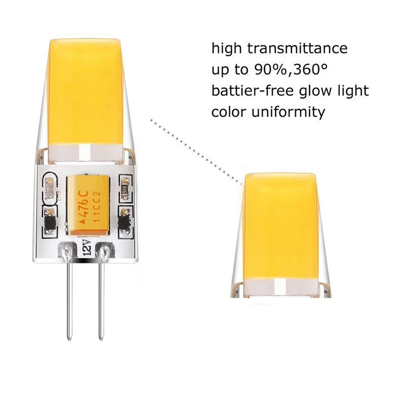 12V G4 LED Lamp 1W 2W 3W Bulb G4 12V LED Light bulbs 360 Beam Angle Replace 10W 20W 30W Halogen Lamp for Chandelier Spotlight