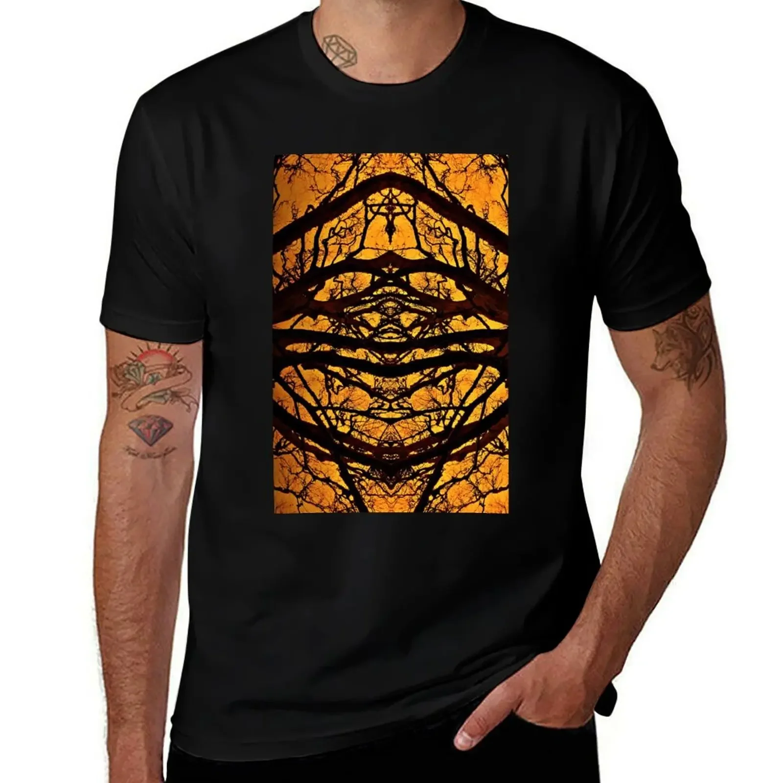 

Rorschach Tree Abstract Art Photograph T-Shirt quick-drying animal prinfor boys oversized t shirt T-shirts oversize mens clothes