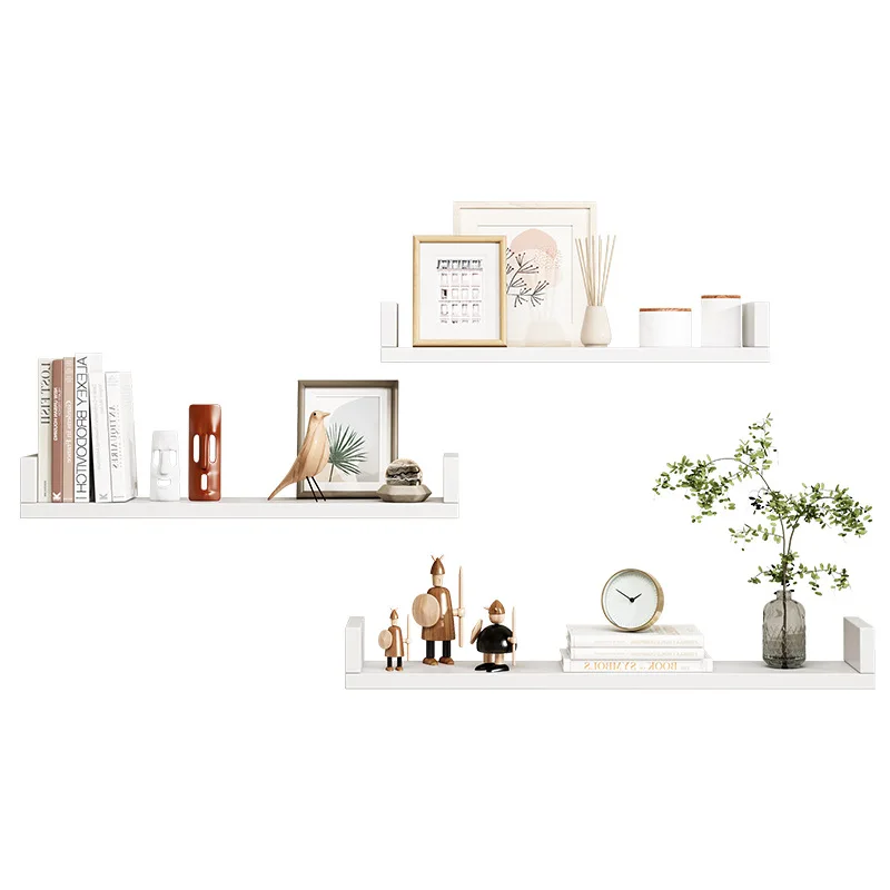 

Non perforated wall shelving in living room, wall partition, wall bookshelf, TV wall, bedroom decoration hanging rack