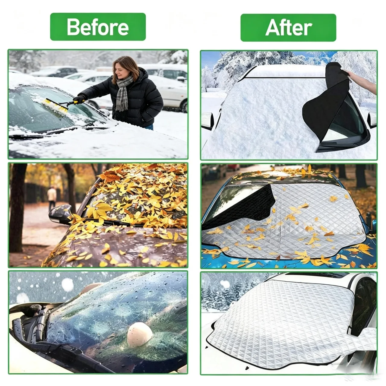 Universal Ultrasonic Car Cover, Heat Insulation Sunshade, Snow Rain Dust Proof Car Protector