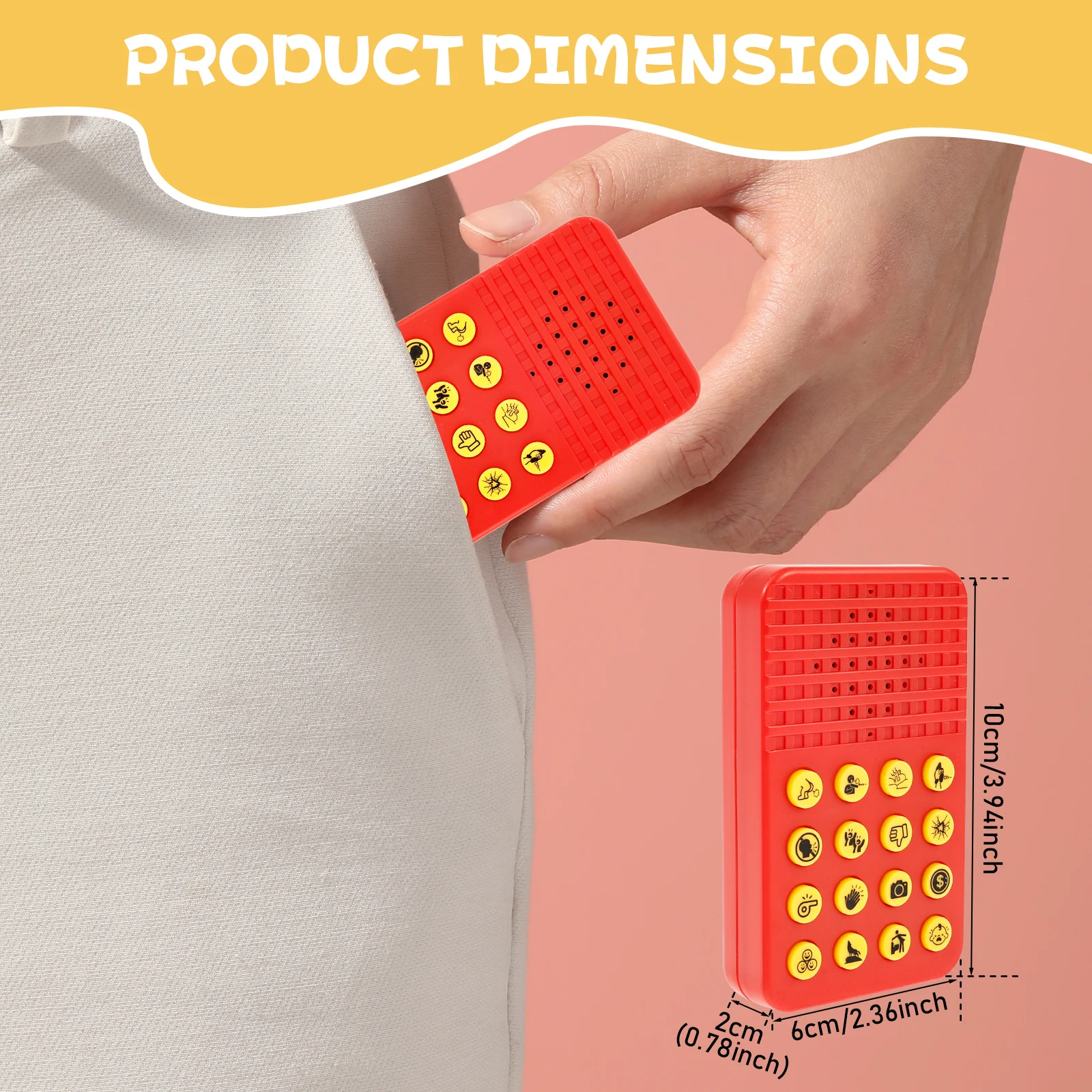 Machine à son classique, 16 effets sonores, portable électronique, cadeau fantaisie pour enfants, adultes, machine à son amusante machine à péter