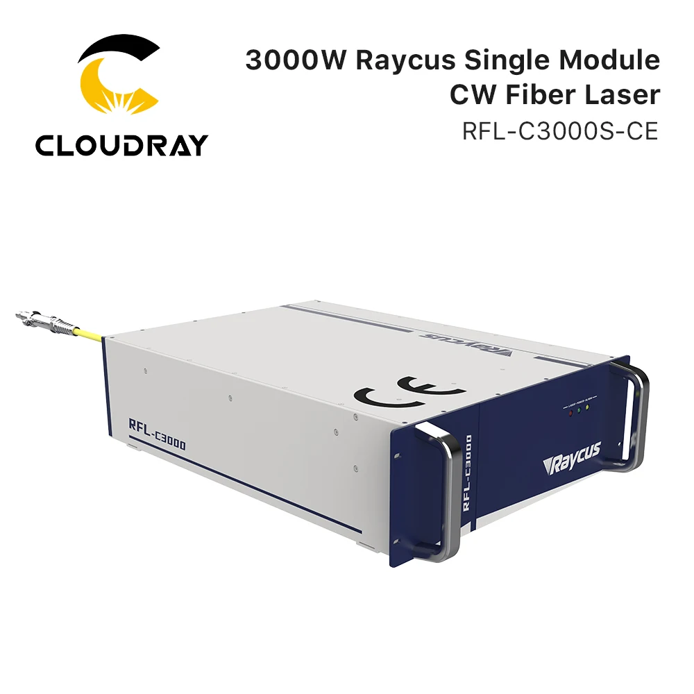 Cloudray Original Raycus 3000W Laser Source RFL-C3000S CW Fiber Laser for 1064nm Fiber Laser Cutting Machine