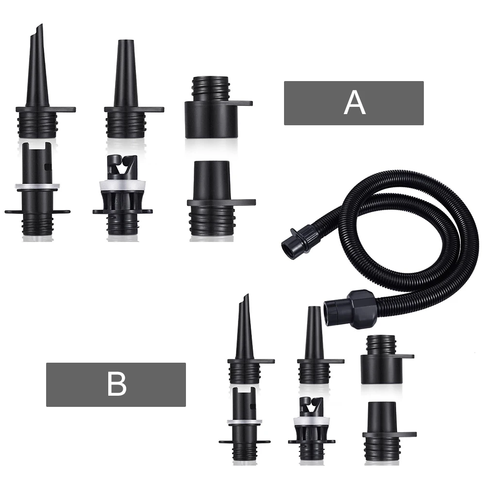 6Pcs Air Valve Adaptor for SUP Board Inflatable Pump Adapter Paddle Boat Kayak Air Valve Pump Connector Tire Air Compressor Kit