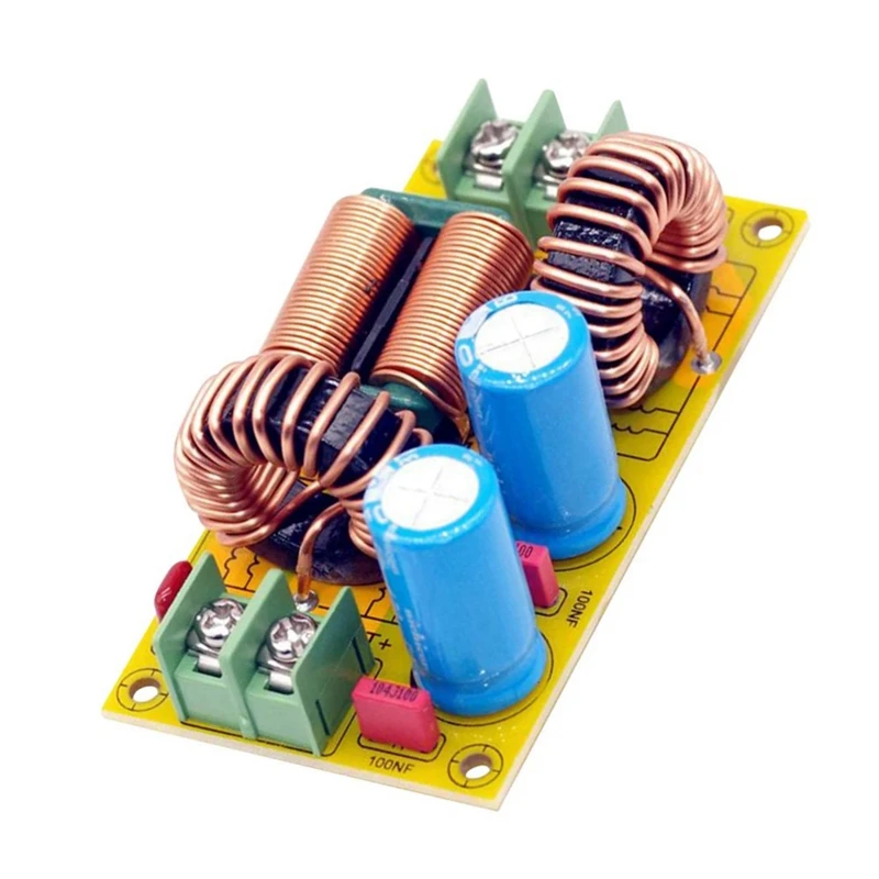 A15R -20A DC LC Filter EMI Electromagnetic Interference Filter Emc Fcc High Frequency Power Filtering For 12V 24V 48V Car