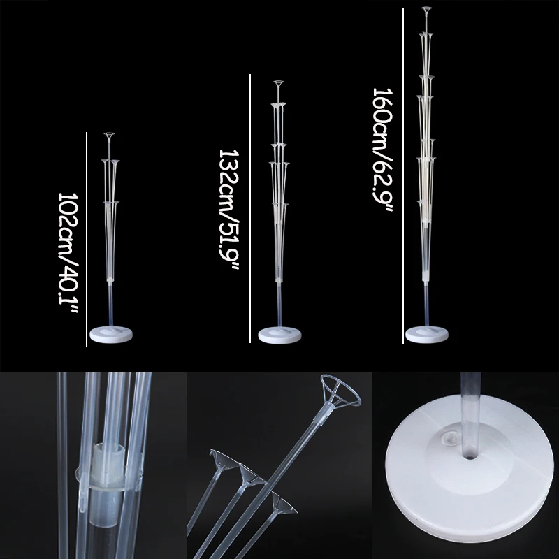 1Set Table Float Balloon Stand Holder PE Balloons Column Happy Birthday Party Decoration Wedding baby shower balloon Accessories