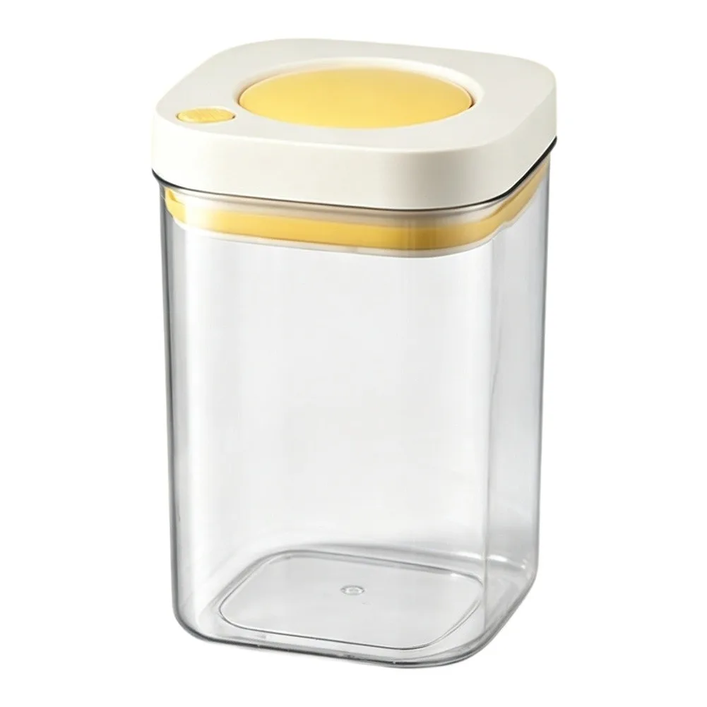 For Coffee Tea Cereals Coffee Bean Canister Airtight Food Containers Micro-vacuum Seal System Stackable Design Groove