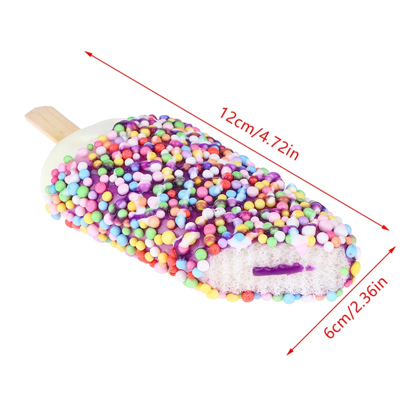 1Piece PU Artificial Dessert Fake Ice Cream Sorbet Simulation Praline Ice Cream Window Display Props For Photo Shoots Decoration