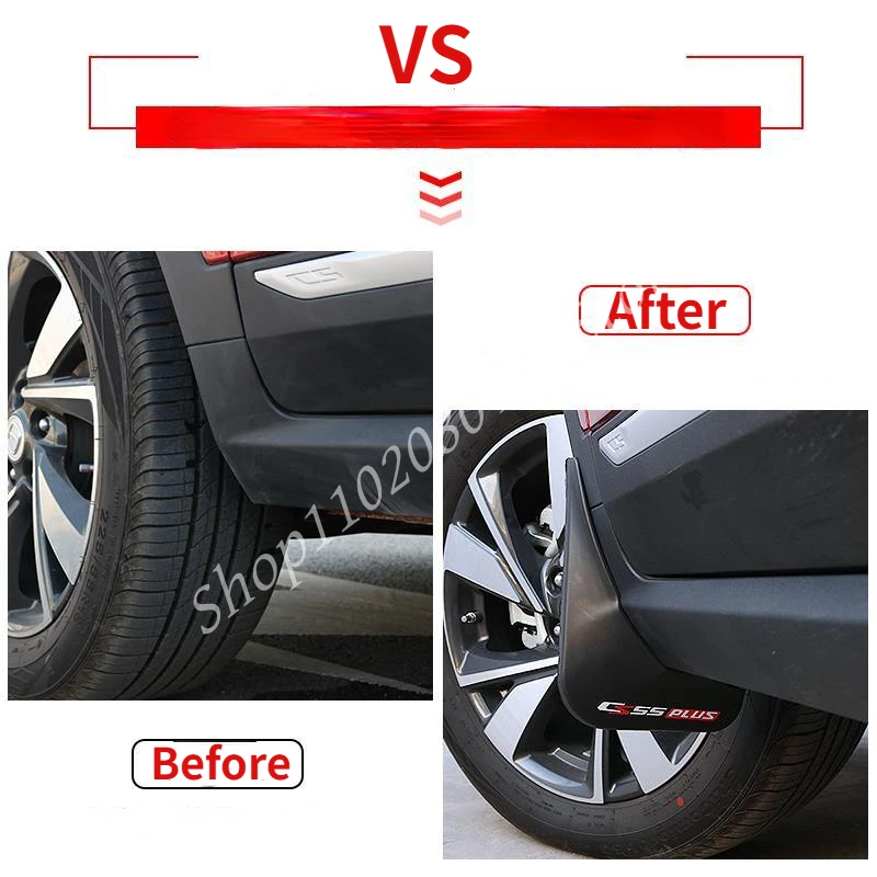 Car Mud Flaps Fit For Changan CS55 plus II MK2 2023 ABS Mudguard Splash Guard Fender Accessories