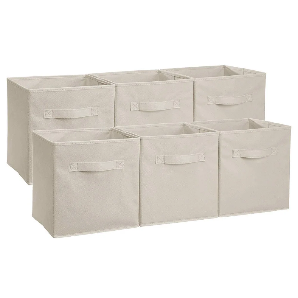 High-quality non-woven storage box fashion storage box multi-functional folding lattice bookcase storage box