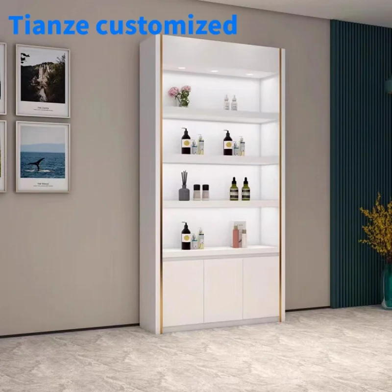 

（customized）Customized Cosmetics Shop Makeup Cases Of Beauty Shampoo Lotion Display Showcase