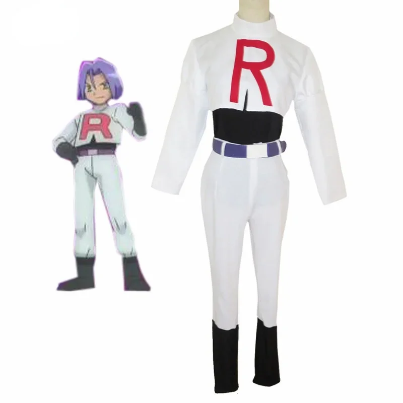 

Anime Pocket Monster Team Rocket Costume James Cosplay For Costume And Adult Costume