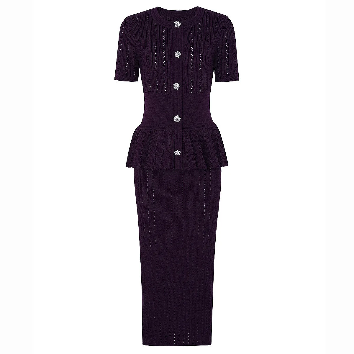 

Women Fashion Flare Sleeve V Neck Long Evening Party Dress 2025 Spring Autumn Elegant Mermaid Knitting Sweater Dresses