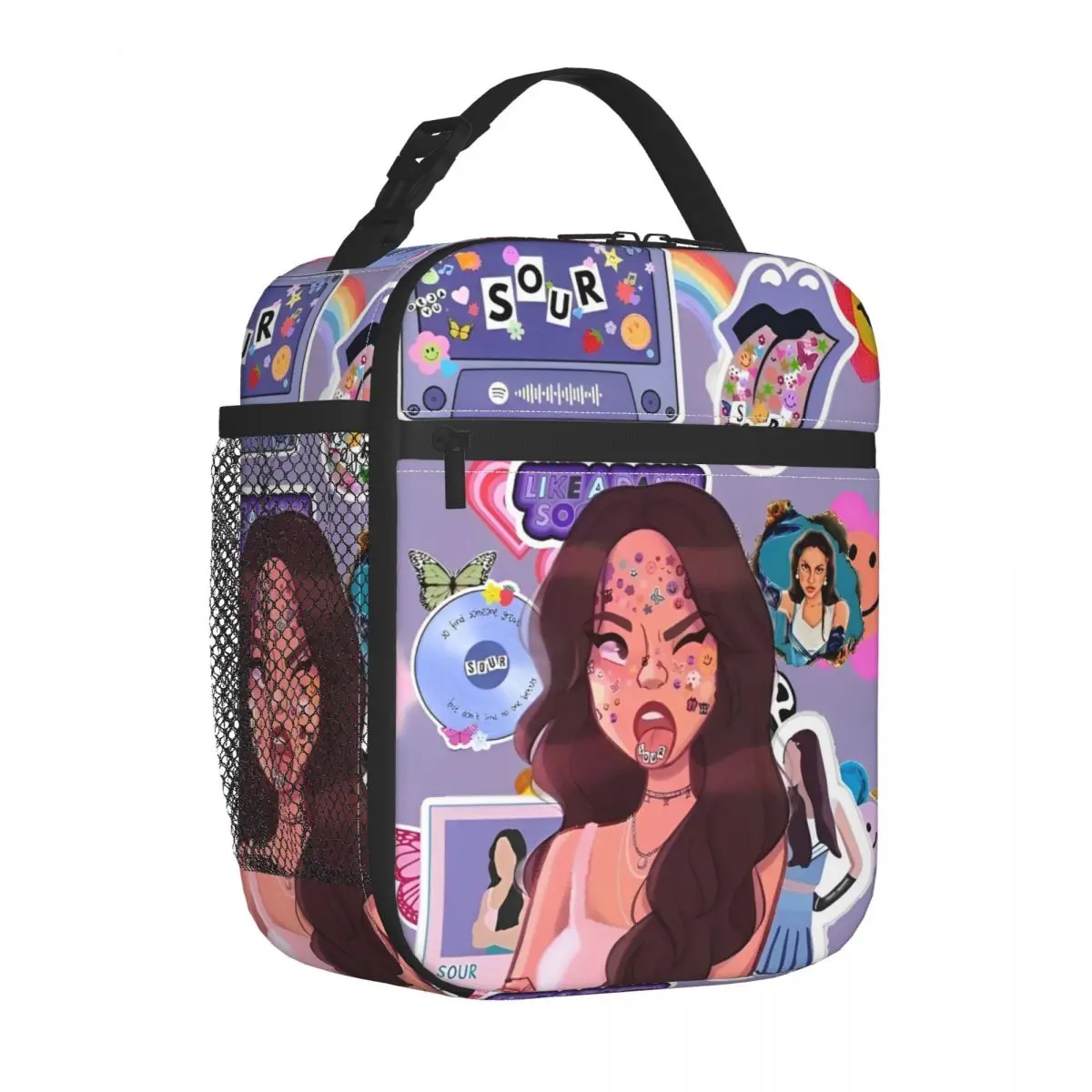 Olivia Vampire Rodrigos Designs Insulated Lunch Bags Portable Reusable Thermal Bag Tote Lunch Box College Picnic Bento Pouch