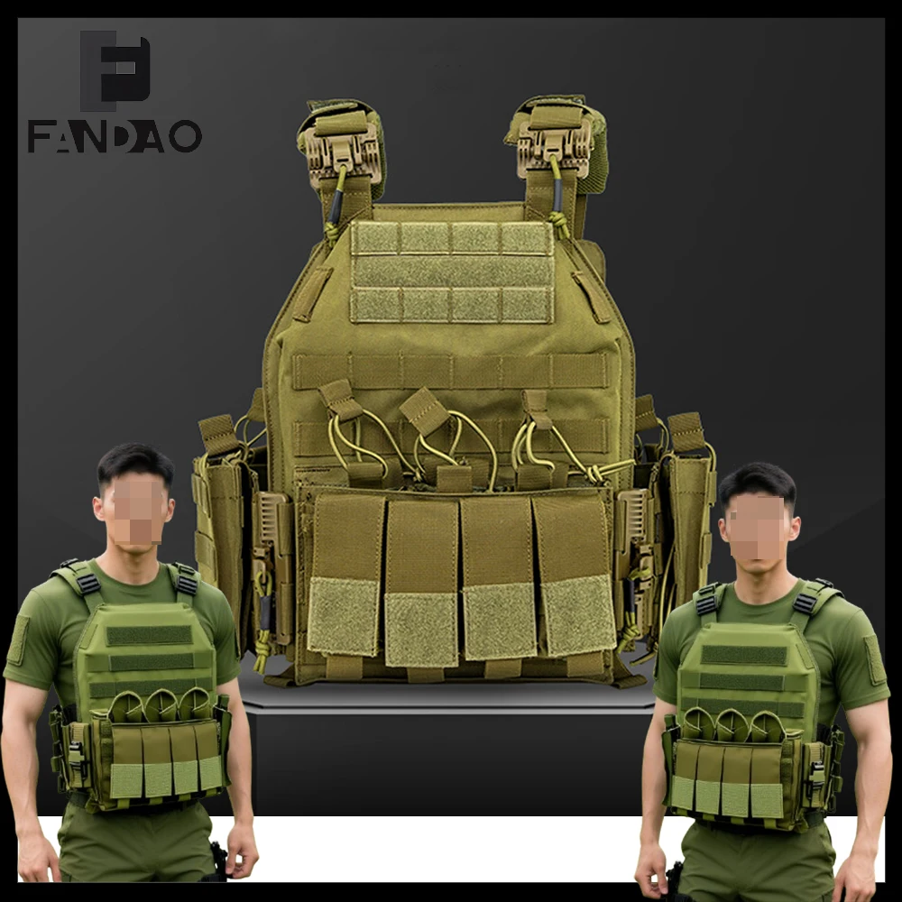 سترة الادسنس التكتيكية في الهواء الطلق قابل للتعديل تنفس الإفراج السريع سترة قابل للتعديل وحدات الألوان سترة ل CS الصيد اطلاق النار #1