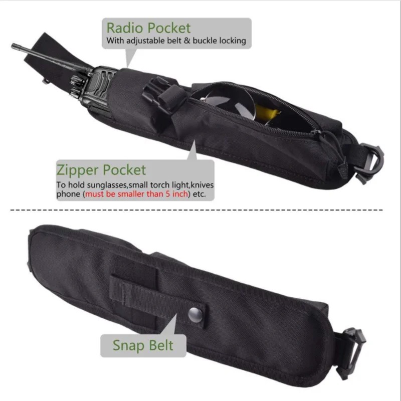 Shoulder Strap Sundries Bags for Backpack Accessory Pack Key Flashlight Pouch Molle Outdoor Camping EDC Kits Tools Bag