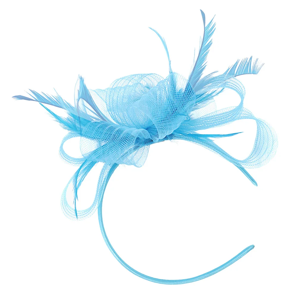 

Headband Women Formal Tea Party Hat Hair Fascinator Artificial Plumes Clip Elegant Wedding Accessories Fascinators