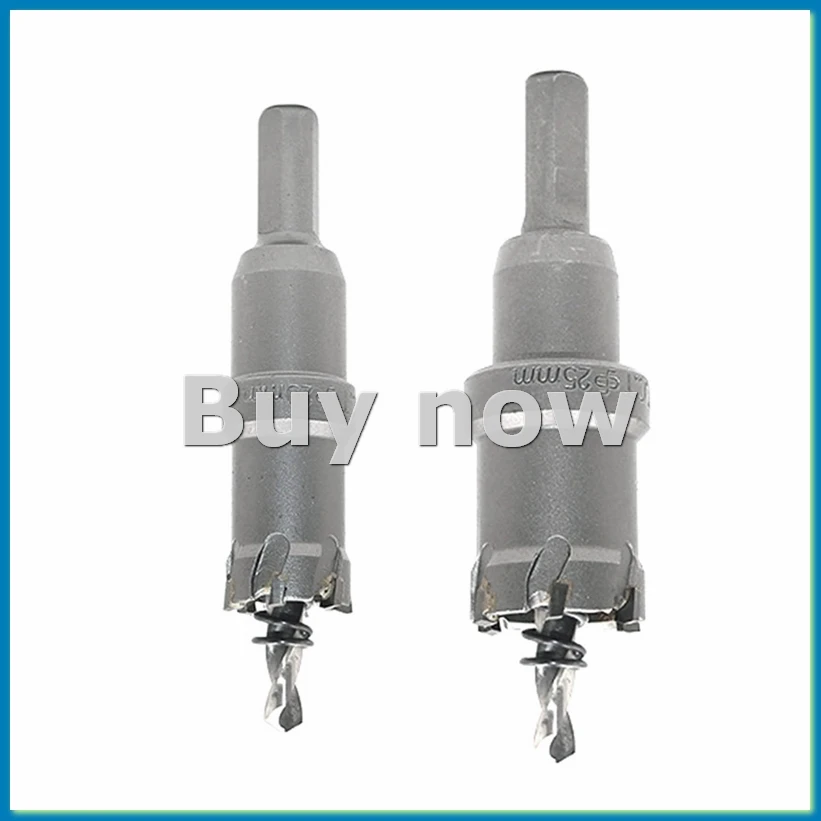2pcs 20mm 25mm Hole Saw Tungsten Carbide Drill Bits Cobalt Cutter Stainless Steel Plate Iron Metal Driiling Cutting-A75P