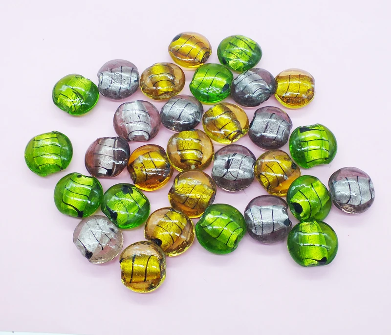 Wholesale 30pcs/lot 25MM  Charms diy Handmade  Glass Beads  for Bracelets Pendents Jewelry Making