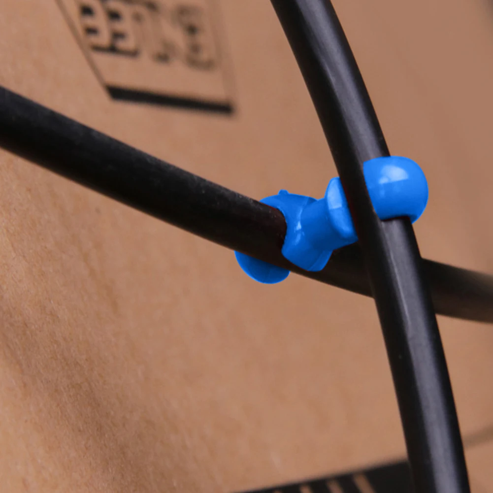 

10 шт. поворотных фиксаторов для тросов велосипеда, многоразовые зажимы для тросов переключения передач и тормозов MTB велосипедов