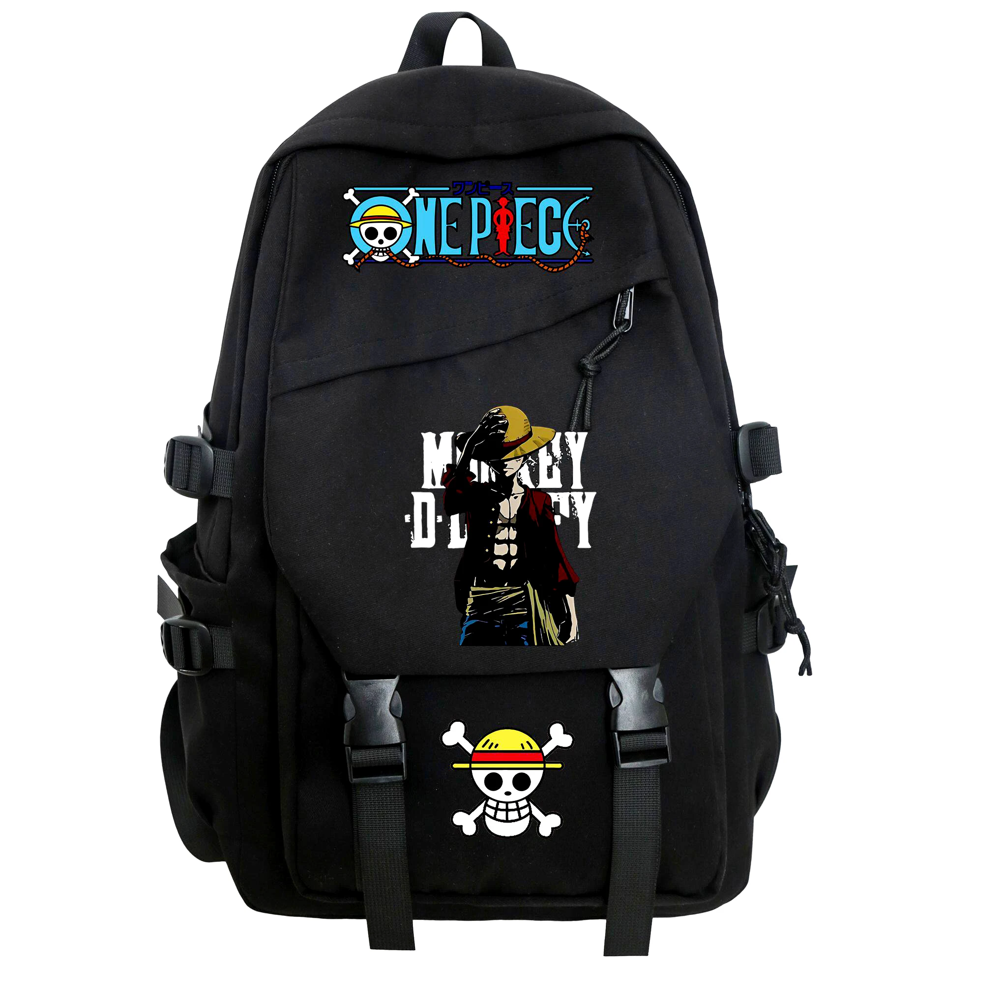 

One Piece Anime Backpack Student School Bag Luffy Cute Fashion Creative Cartoon Large Capacity High quality Birthday gift couple
