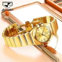 JSDUN Luxury Women Casual Automatic Mechanical Watch Waterproof Stainless Steel Lady Wrist Watch Fashion Elegant Watch for Women