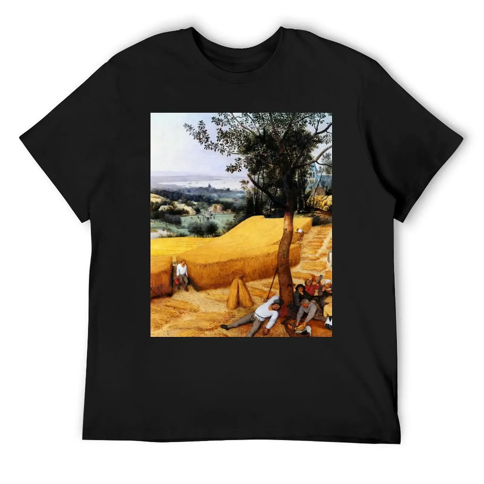 Pieter Bruegel the Elder The Harvesters T-Shirt summer tops anime stuff mens graphic t-shirts pack