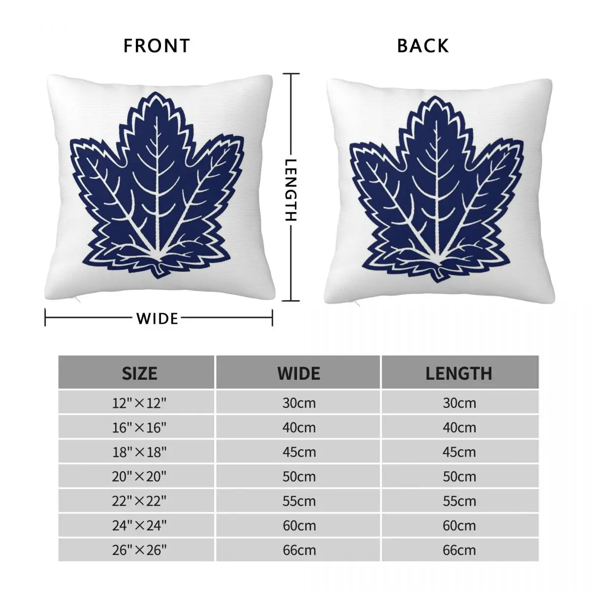 Classic Maple Leafs Square Pillowcase Polyester Linen Velvet Pattern Zip Decorative Sofa Cushion Cover Wholesale 45x45
