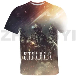 Lato S.T.A.L.K.E.R. 2 serce 3D T-shirt gorąca strzelanka Stalker 2 dzieci z krótkim rękawem Harajuku Casulal kobiety mężczyźni Streetwear