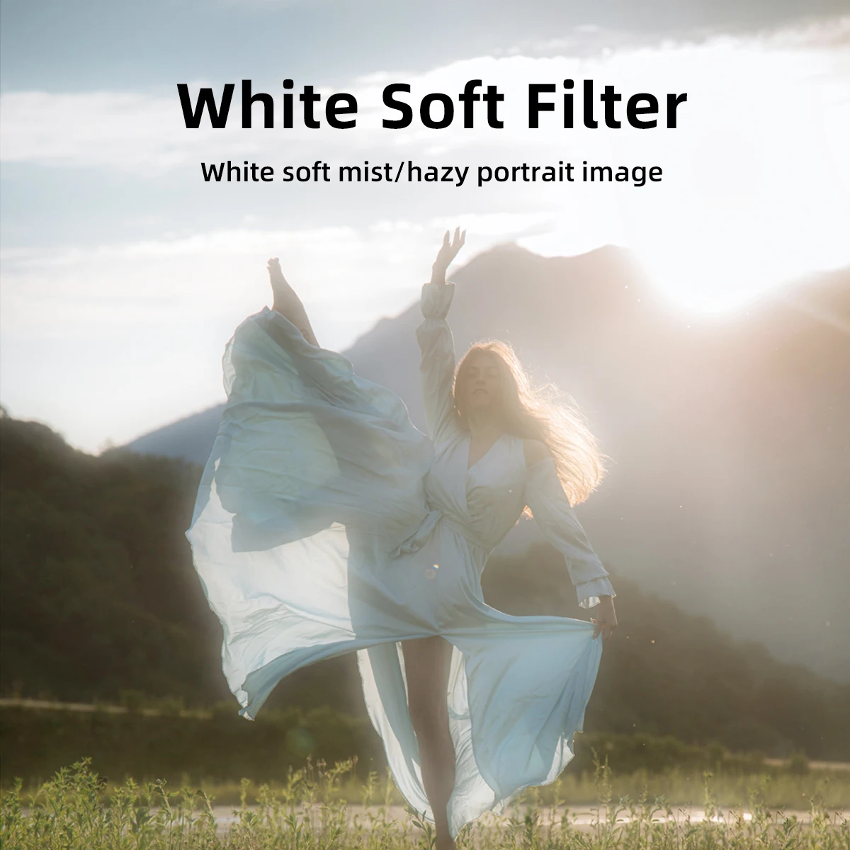 White Soft Filter Softens and Brightens the Image for Canon Sony Nikon Fuji DSLR Camera Lens 43/46/49/52/55/58/62/67/72/77/82mm