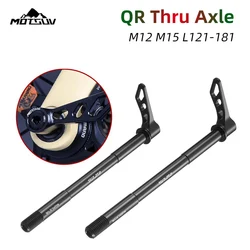 MOTSUV MTB Quick Release Thru Axle Road Bike Front Fork Shaft Skewers Rear Hub Thru Axle 12x128/162 12x171/175/177 Bicycle Axis