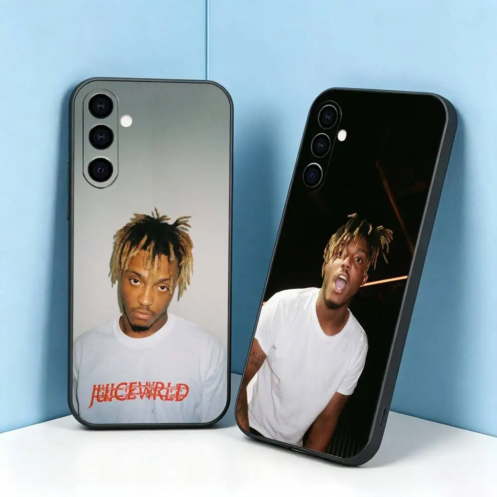 J-Juice Wrld 999 RAP  Phone Case Black Silicone Soft For Samsung Galaxy A73,A72,A71,A70,A53,A52,A51 Gift