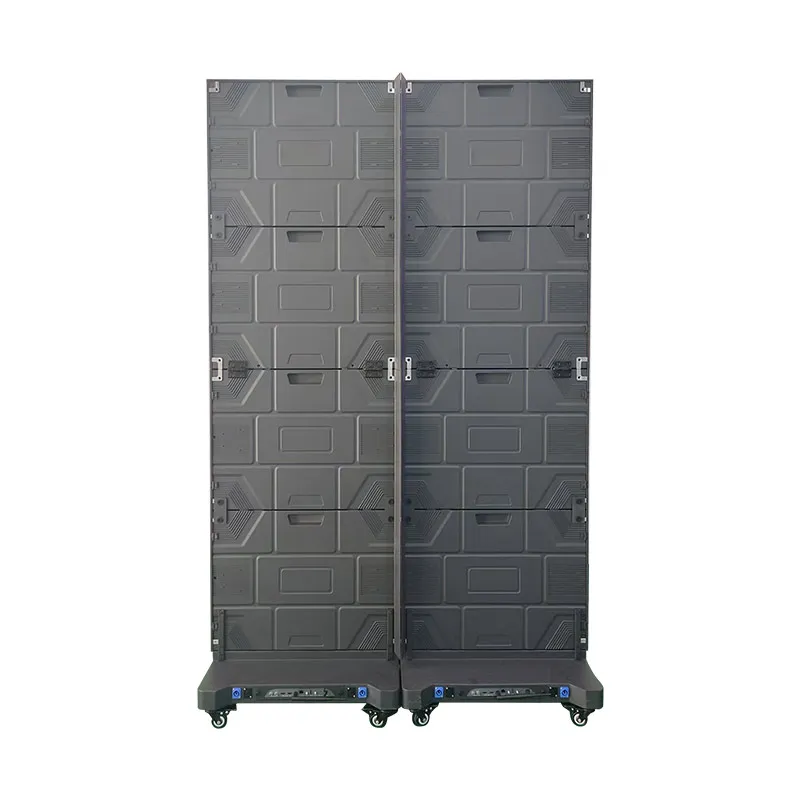 LED Poster with Wheel P1.86 Folding Design Self-Supporting Electronic Billboard Indoor Display Standing Display