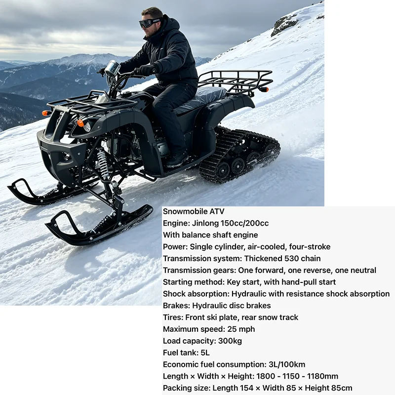 Motoslitta 150cc 200cc, Slitta - Outdoor Adventure Recreation recensione e prezzo