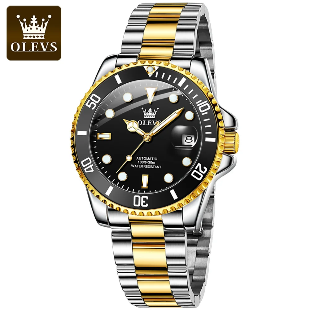 Men's Luxury Automatic Mechanical Wristwatch, Waterproof