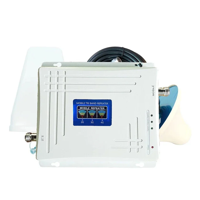 Signal Amplifier Tri-band GSM900 DCS1800 3G 4G Mobile Phone Signal LTE Network Signal Booster For Homes Office