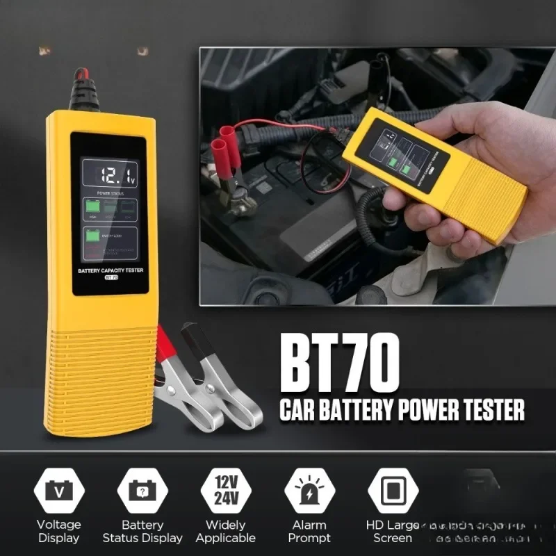 Voltage capacity digital display tester, battery monitor