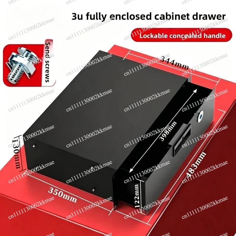 1U/2U/3U Cabinet Drawer Air Case Power Amplifier Audio 19 Inch Computer Room Keyboard Mouse Drawer Metal