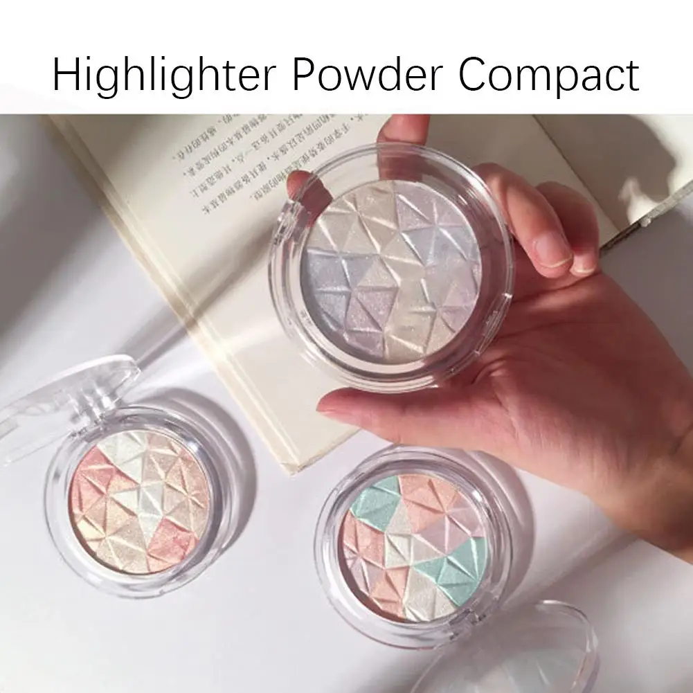 Resaltadores faciales brillantes a prueba de agua, iluminador de brillo, paleta nacarada, Cosméticos de maquillaje