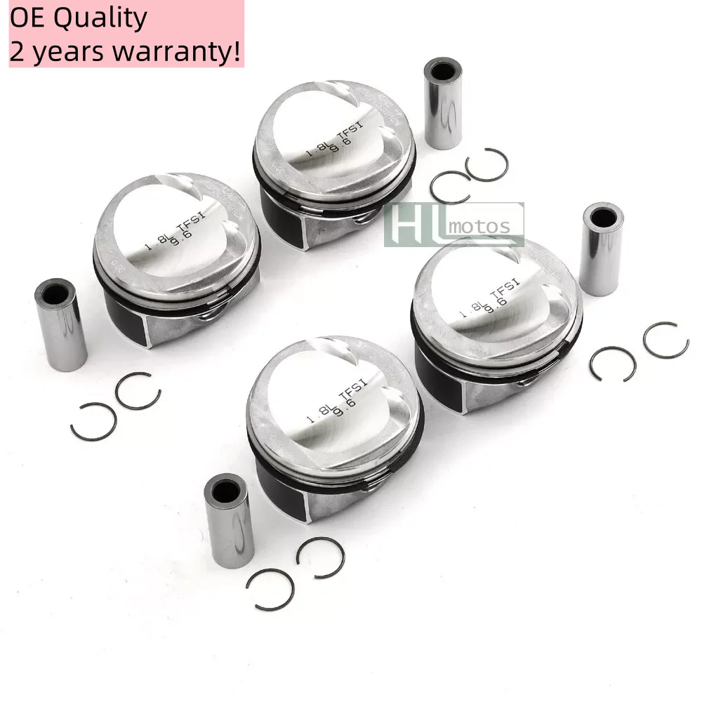 Pistons et anneaux surdimensionnés + 0.5 de haute qualité, Φ21mm 83mm, pour VW Passat Audi A3 A4 TT 1.8 TFSI