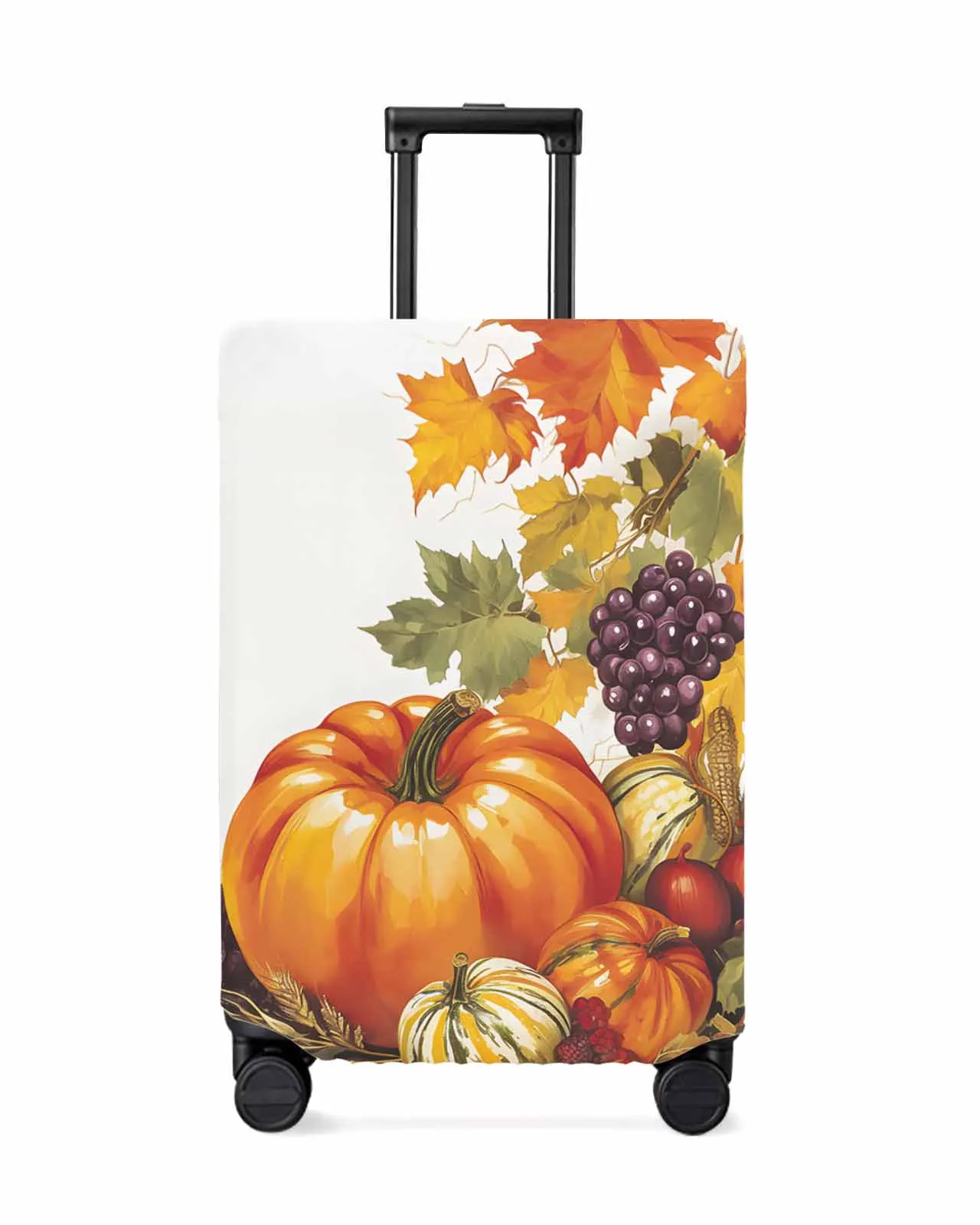 

Autumn Pumpkin Maple Leaves Luggage Cover Elastic Baggage Cover For 18-32 Inch Suitcase Case Dust Cover