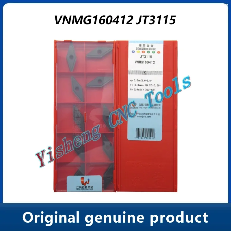 

JXTC Cutting Tools VNMG VNMG160404 VNMG160408 VNMG160412 JT3115 JT1225 JT3615 JT3605 JT4025 Diamond-shaped CNC cutters