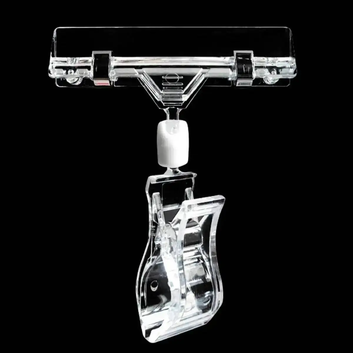 

20 шт. прозрачных держателей для ценников, подставок для демонстрации товаров для розничных магазинов и торговых центров